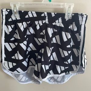 Adidas Black & White Shorts